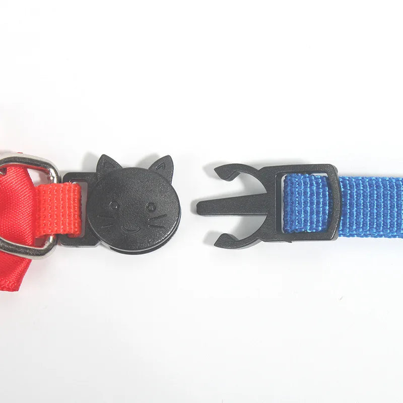 Multicolor Adjustable Pet Bow Bell Collars - Cute Cat Accessories and Supplies